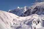 mountain snow nature summit huesca landscape winter nevado stock photo