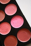 blush cream cosmetics blusher makeup cosmetic products stock photo