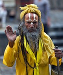 nepal guru man hindu stock photo