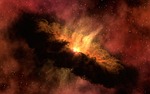 galaxy big bang explosion space outer stars cosmos stock photo