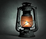 kerosene lamp old lighting incandescent lantern glowing antique stock photo