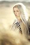 woman portrait girl blond hair beauty face femininity stock photo