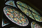 church window mosaic stained glass stock photo