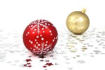baubles stars balls christmas ornaments decoration decor background stock photo