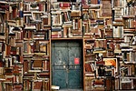books shelves full hd wallpaper door entrance free stock photo