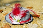 cap traditional hat costume bavarian romance folk festival stock photo