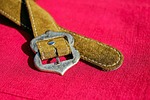 belt buckle leather metal costume clothing stock photo