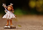 guardian angel figure cute ceramic art hope faith stock photo