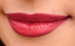 lips red woman girl makeup glamour female skin stock photo