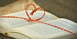 a book gift from my heart cord read stock photo