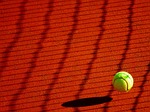tennis ball sport yellow stock photo