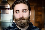 beard face man model mustache person portrait bearded stock photo