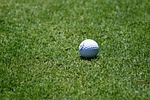golf ball course grass nature sport stock photo