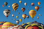 hot air balloons adventure colorful festival flight fly stock photo