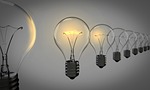 light bulbs ideas inspiration selection electricity illuminated stock photo