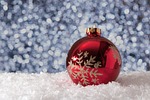 christmas decorations nature new year ball card holiday stock photo
