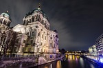 berlin architecture city church spree flow heaven eve stock photo