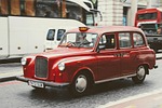 taxi london automobile red england united kingdom transport stock photo