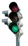 traffic light green lights signal shining go road stock photo