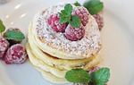 pancakes schaumomelette omelette eggs sugar milk flour cute stock photo