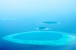 maldives island blue water holiday destination sea beach stock photo