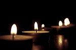 candles tealights flame tea burning candle lights lighting stock photo