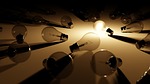 light bulbs hope glow shining lights lamp glass stock photo