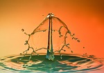 drops water fluid liquid waterdrop jumping up drop stock photo