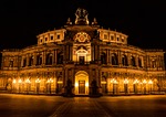 dresden places of interest semper opera house landmark stock photo