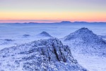 frozen landscape cold sunrise file nature wilderness rock stock photo