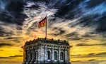 bundestag german flag parliament federal election nature germany stock photo