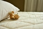 mattress bed pillow sleep relax relaxation rest place stock photo