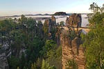 bastion saxon switzerland natural beauties saxony tourism stock photo