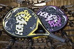shovel paddle blade kuumax racket padel pallas rackets stock photo