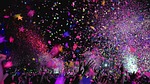 concert confetti party event club fun entertainment show stock photo