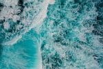 sea ocean nature blue water waves stock photo