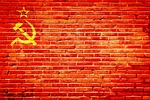 soviet union nation ussr flag symbol russia communism stock photo