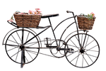 png bike ornament bicycle with baskets wheels two stock photo