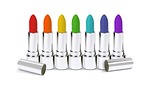 lipstick cosmetics colors rainbow cosmetic beauty products multicolored stock photo