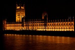 westminster palace building night river facade architecture lights stock photo