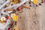 christmas advent cinnamon sticks fruits dried spices fragrance stock photo