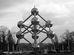 atomium heysel brussels stock photo