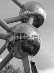 atomium heysel brussels stock photo