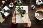 box gift present xmas celebrate christmas decoration festive stock photo