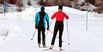 cross-country skiing winter cross country snow sports white stock photo