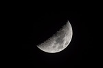 moon astronomy nature satellite crescent stock photo