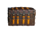 chest box suitcase travel vacations isolated container old stock photo