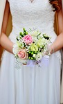 bridal bouquet bunch of flowers beautiful wedding bride stock photo