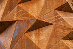 stole metal corten steel red texture rust detail stock photo
