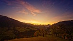 sunset alps mountains nature landscape tyrol austria fall stock photo